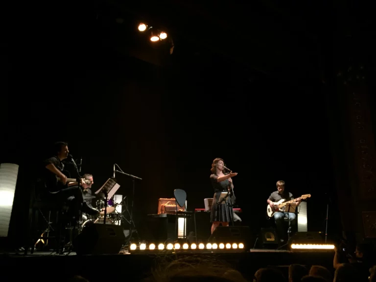 Mara Barros en el Teatro Lara en 2017